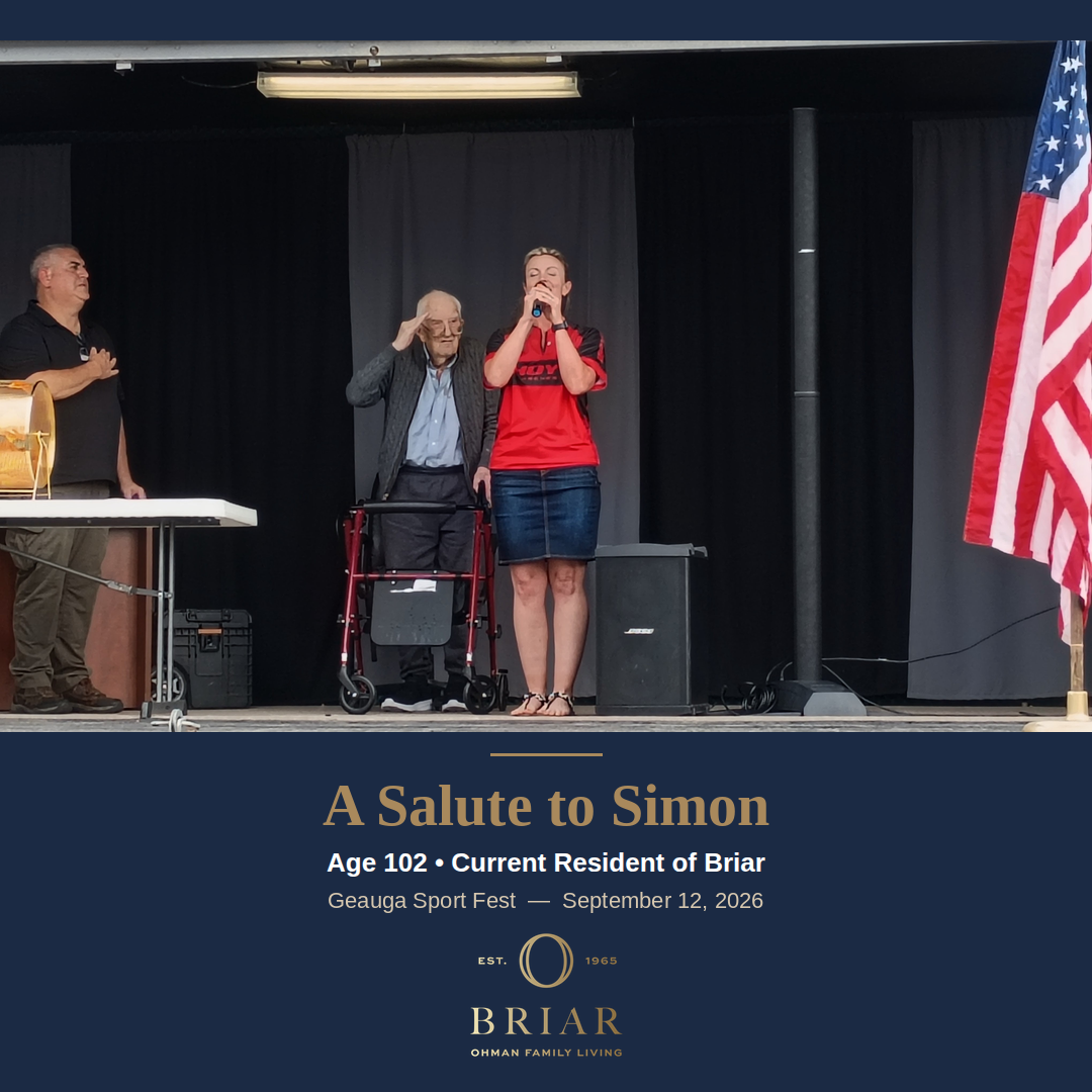 A Salute to Simon — Age 102, Current Resident of Briar at the Geauga Sport Fest on September 12, 2026