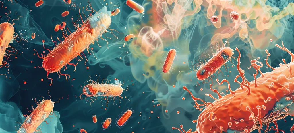Microscopic view of respiratory pathogens — illustrating the complexity of infection-related respiratory failure treated at Briar
